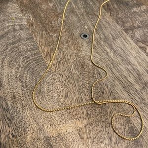24” gold plated necklace
